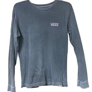 🛹 Vans “Off The Wall” Long Sleeve Graphic Tee – Faded Gray – Size S